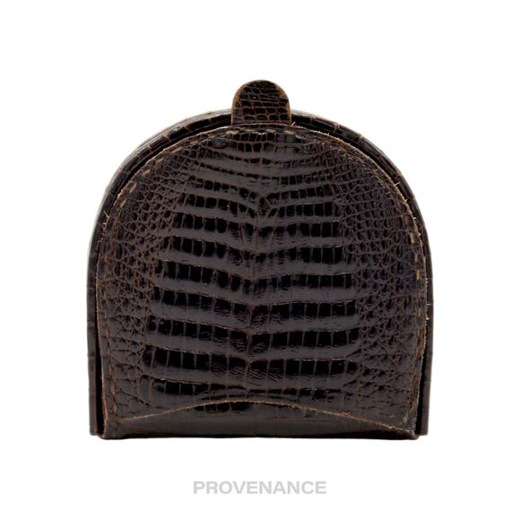 🔴 Gucci Coin Wallet - Dark Chocolate Crocodile - Picture 2 of 6